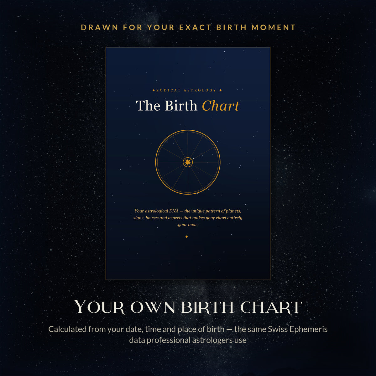 Personalized Big 3 Birth Chart Reading — Digital PDF