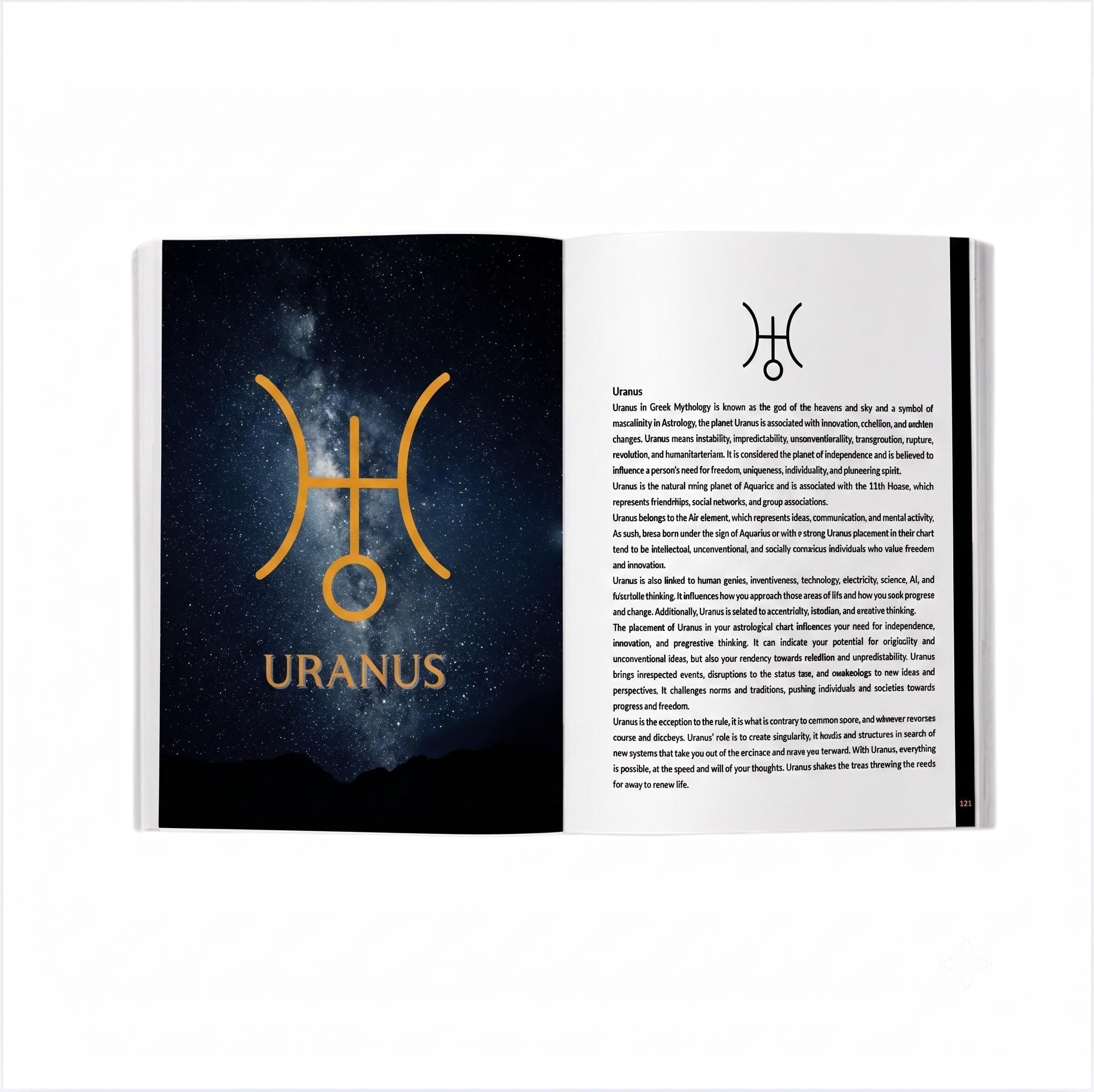 Personalized Astrology Birth Chart Book – Midnight Black