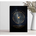 Personalized Astrology Birth Chart Book – Midnight Black