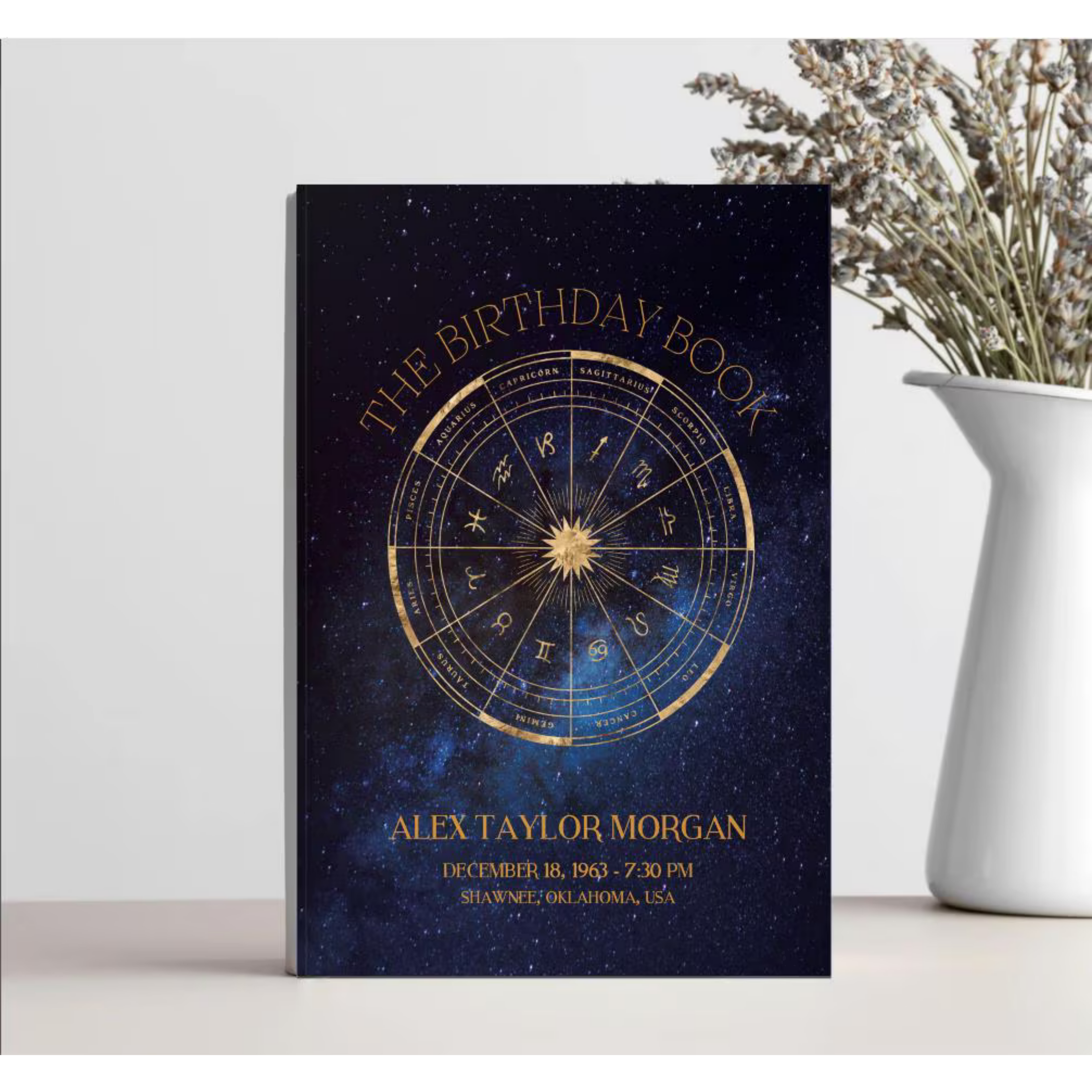Personalized Astrology Birth Chart Book – Celestial Blue