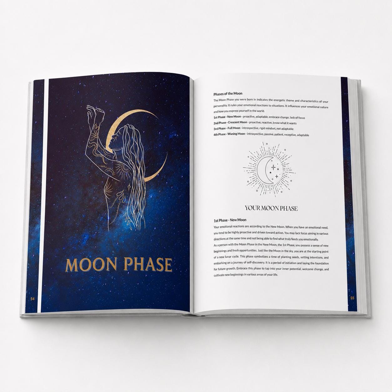Personalized Astrology Birth Chart Book – Celestial Blue