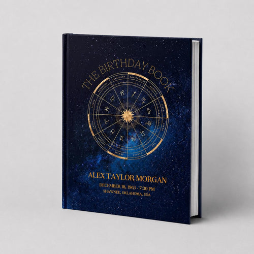 Personalized Astrology Birth Chart Book – Celestial Blue